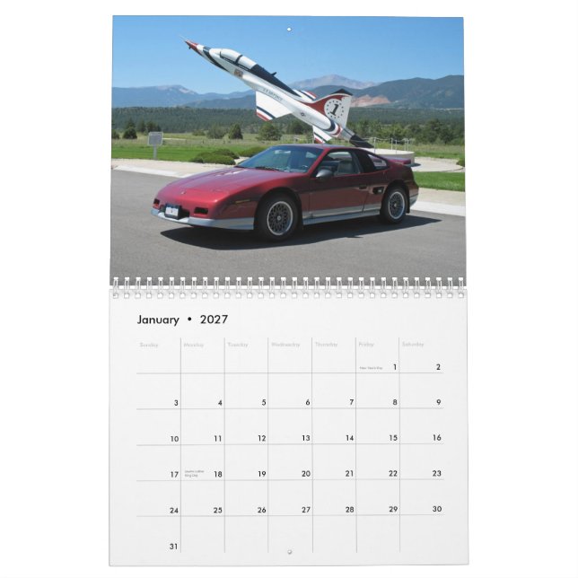 Meile hohes Fieros 2011 Kalender (Jan 2027)