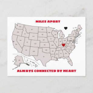 Meilen außer Kentucky zu jeder Staat Postkarte