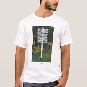 Meilen-Markierungs-Wegweiser T-Shirt
