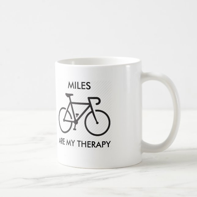 Meilen sind meine Therapie Kaffeetasse (Rechts)