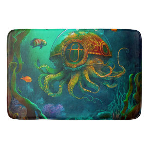 Meilen unter dem Meer Kunst Illustration Steampunk Badematte