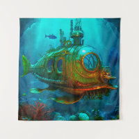 Meilen unter dem Meer Kunst Illustration Steampunk
