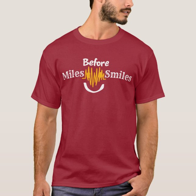Meilen vor dem Lächeln - Funny Running & Fitness T-Shirt (Vorderseite)