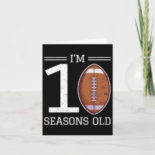 Meilenstein 10. Geburtstag American Football Boy 1 Karte