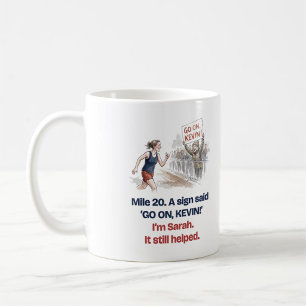 Meilenstein 20 Schild Weiter Kevin Ich bin Sarah L Kaffeetasse