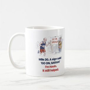 Meilenstein 20 Schild Weiter Sarah Ich bin Kevin L Kaffeetasse