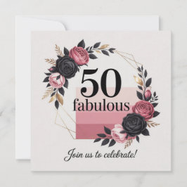 Meilenstein 50. Geburtstag nachdenkliche Botschaft Feiertagskarte