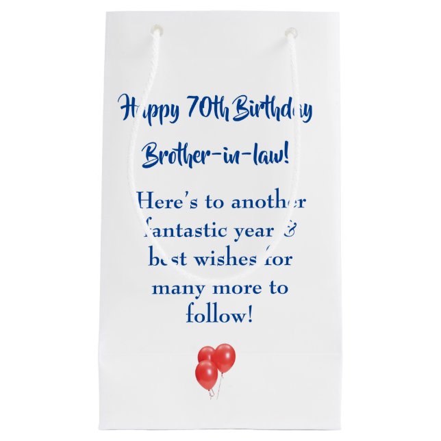 Meilenstein Custom Birthday Geschenktasche Kleine Geschenktüte (Vorderseite)