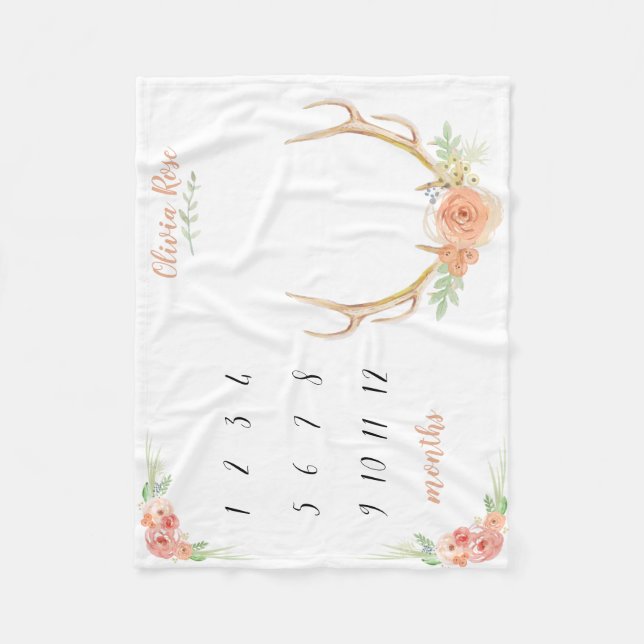 Meilenstein-Decke Fleecedecke (Vorderseite)