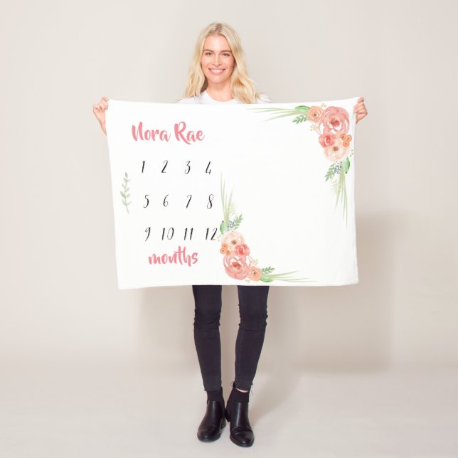 Meilenstein-Decke Fleecedecke (Beispiel)