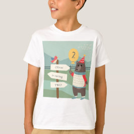 Meilenstein des niedlichen Vogelbären jedes Lebens T-Shirt