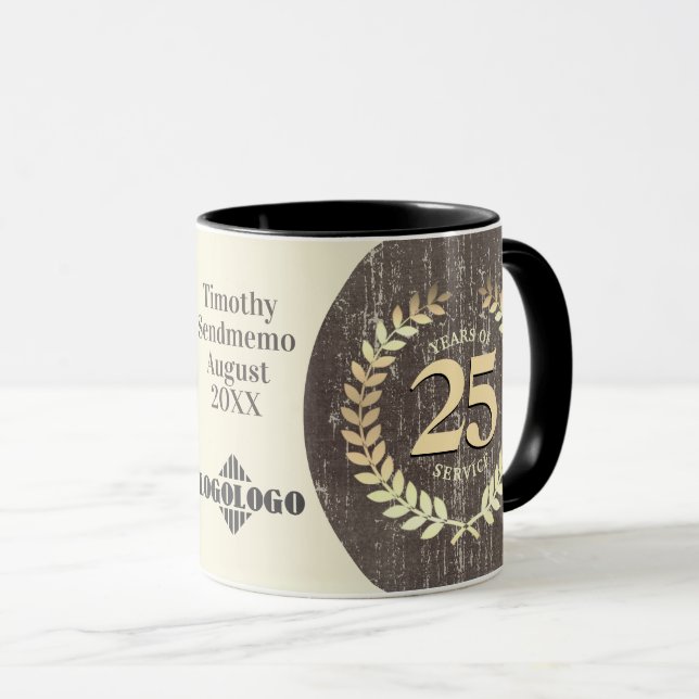 Meilenstein für kundenspezifische Mitarbeiterinnen Tasse (VorderseiteRechts)