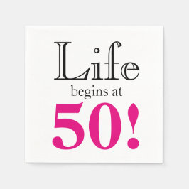 Meilenstein Geburtstag lustiger alternder Spaß 50. Serviette