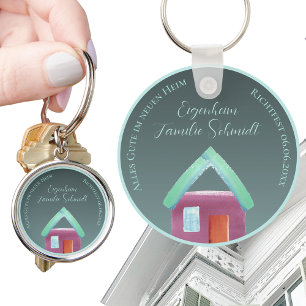 Meilenstein Geschenk Richtfest Bauherr Schlüsselanhänger