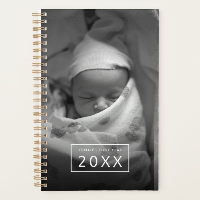 Meilenstein-Planer für das erste Foto des Babys Planer (Vorderseite)