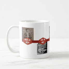 Meilenstein-TasseTimelines der Wendepunkt-5-Step Kaffeetasse