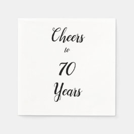 Meilensteine Jahr Cocktail Papier Napkins Serviette