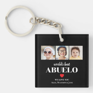 Meilleur Abuelo du Monde Nous t'aimons 3 Noms d'en