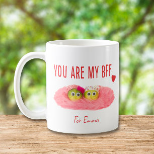 Meilleur ami bff bestie rose anniversaire tasse de