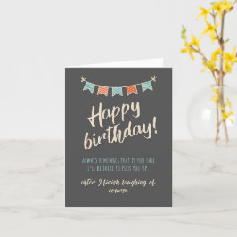 Meilleur ami carte d'anniversaire drôle, Funny car