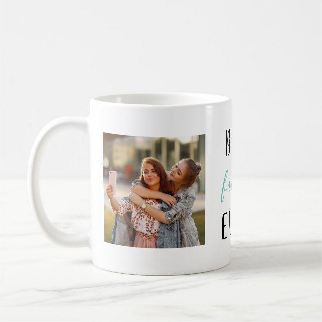 Meilleur ami jamais | 2 Photos Carrés Café Mug (Gauche)