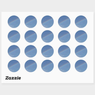 Meilleur Autocollant Rond Classique de Couleur Uni