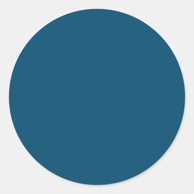 Meilleur Autocollant Rond Classique de Couleur Uni (Devant)