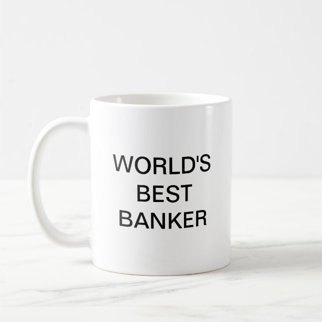 Meilleur banquier du monde en café Mug (Gauche)