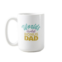 Meilleur Bonus Papa Blanc Café Mug du monde