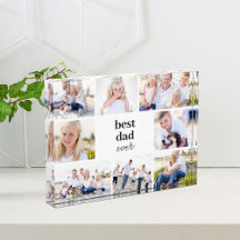 Meilleur cadeau couleur personnalisée bloc photo a