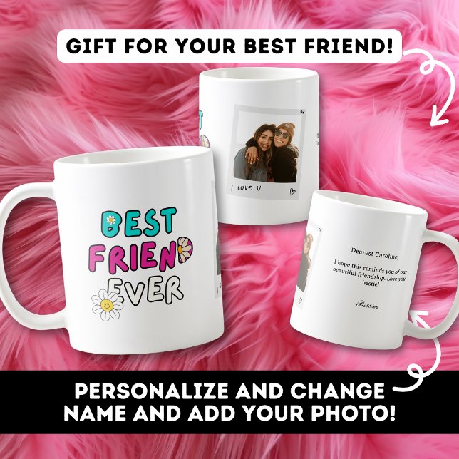 Meilleur cadeau d'ami pour Bestie Photo Mug (Créateur téléchargé)