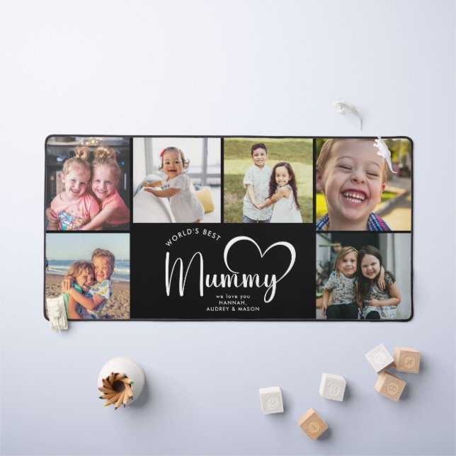 Meilleur cadeau de maman du monde moderne Collage  (Tableau pour enfants)