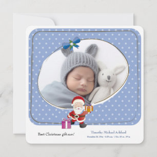 Meilleur cadeau de Noël Faire-part de naissance ph