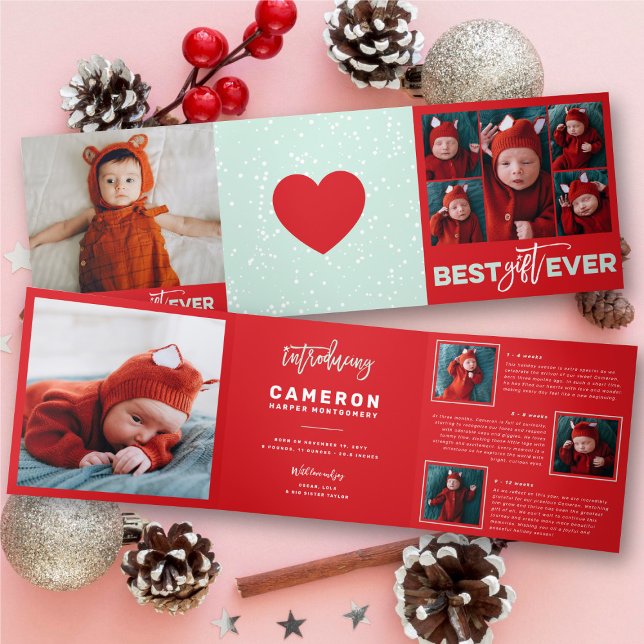 Meilleur cadeau Ever 10 Faire-part de naissance de (Créateur téléchargé)