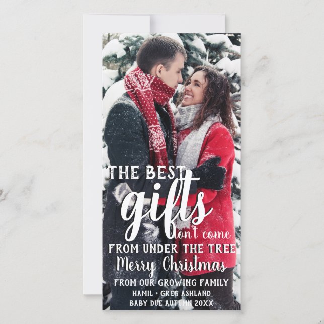 Meilleur Cadeau Sous La Faire-part De Grossesse Ar (Devant)