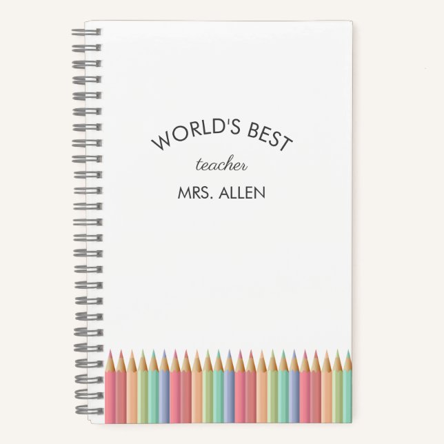 Meilleur Carnet d'enseignants du monde (Recto)