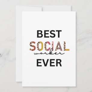 Meilleur Carte de remerciements de travailleur soc