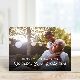 Meilleur Carte photo de Fête des pères grand-père 