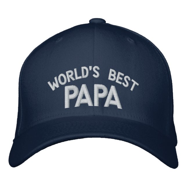Meilleur Casquette brodé Papa du monde (Devant)