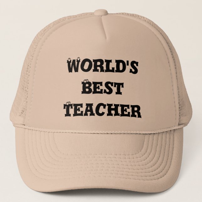 Meilleur casquette enseignant du monde (Devant)