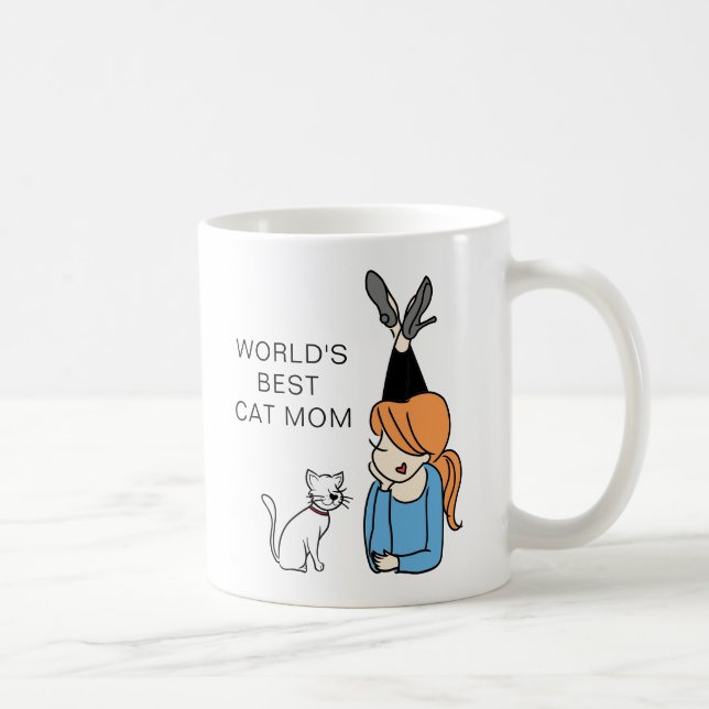 Meilleur Cat Mom Coffee Mug au monde (Droite)