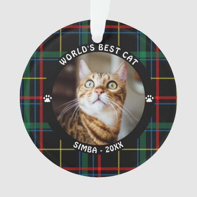 MEILLEUR CHAT DU MONDE Carreaux Nom Année (devant)