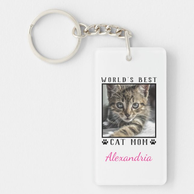 Meilleur Chat maman Empreintes de pattes cadre pho (Devant)