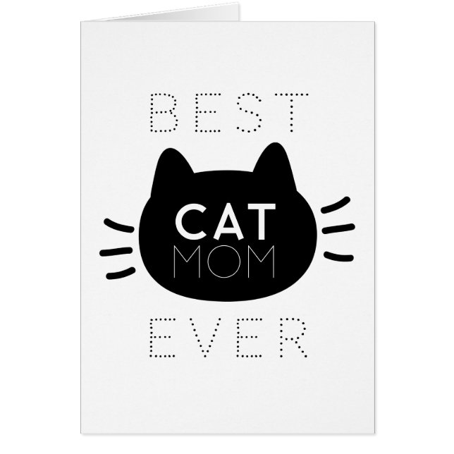Meilleur Chat Maman Jamais Chat Noir Visage Mère C (Devant)