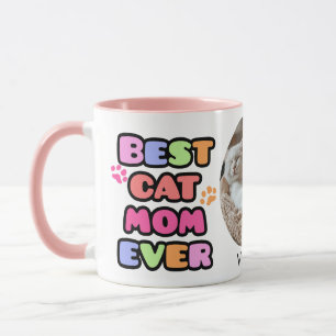 Meilleur chat maman jamais Mug avec photo personna