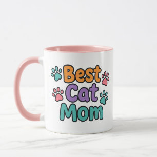 Meilleur chat maman Mug avec photo personnalisée c