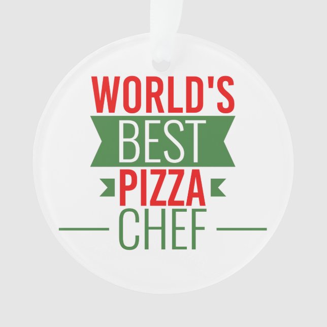 Meilleur chef de pizza du monde - rouge blanc vert (devant)