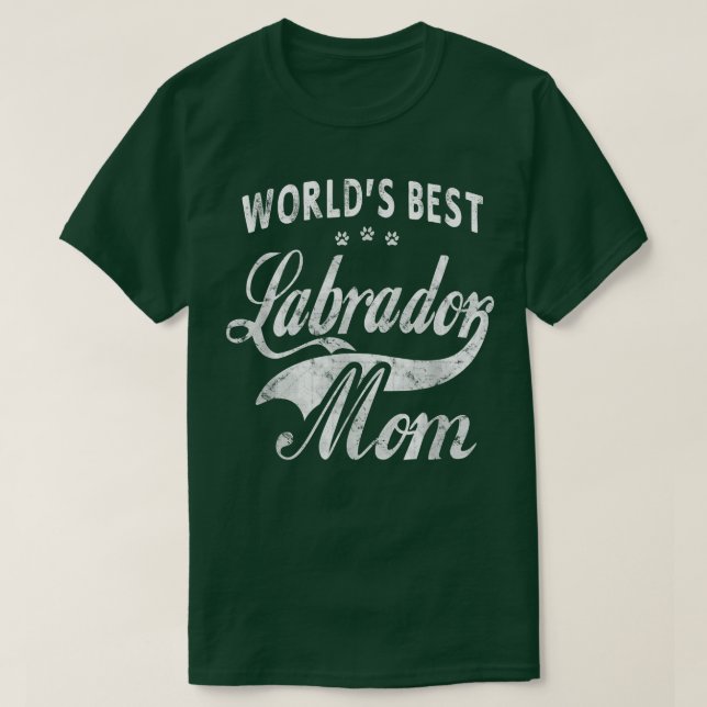 Meilleur chien du Labrador Maman T-Shirt Chiens du (Design devant)