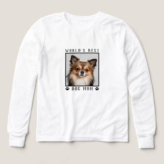 Meilleur Chien Maman Empreintes de pattes Pet Phot (Motif recto)