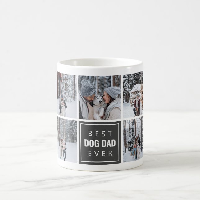 Meilleur Chien Papa Jamais Café Mug (Centre)
